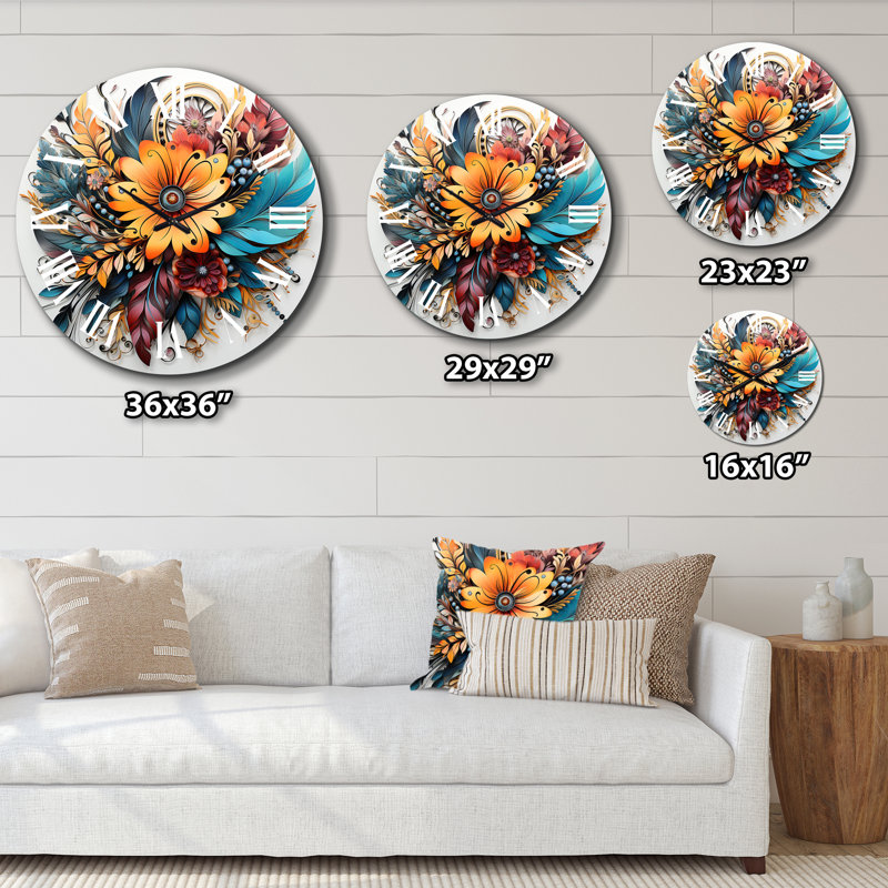 Horloge murale boho, Petit