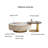 Light luxury round rock table combination