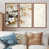 Toile avec cadre flottant brun