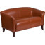 Causeuse Hercules Imperial Series LeatherSoft avec pieds en bois de cerisier-1462061846