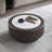 Round Coffee Table with Sturdy Pedestal-1169784218
