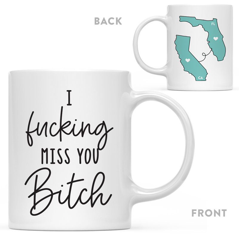 Ceramic Coffee Mug, Florida And California