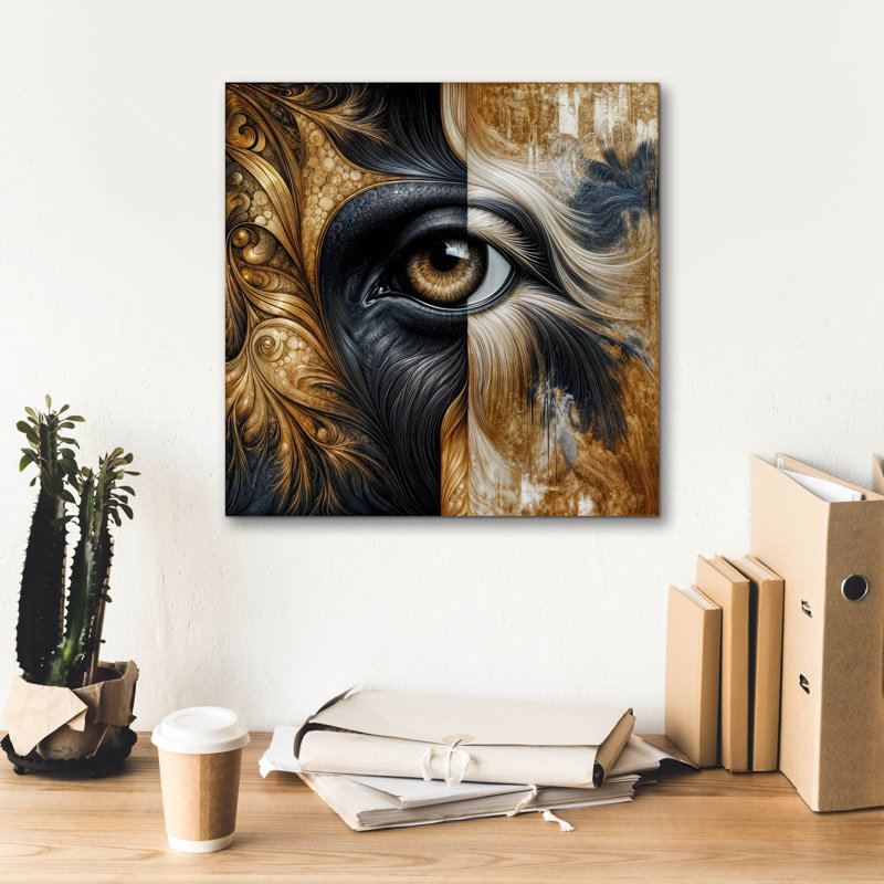  «Eyebext» par Rey Klimt, art mural sur toile, 18 po x 18 po