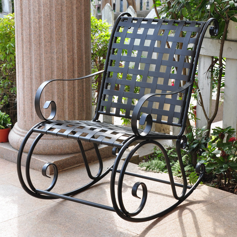 Chaise berçante de patio Apisan