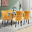 Chaise d'appoint rembourrée capitonnée en velours de cuisine moderne-995503667-995503656