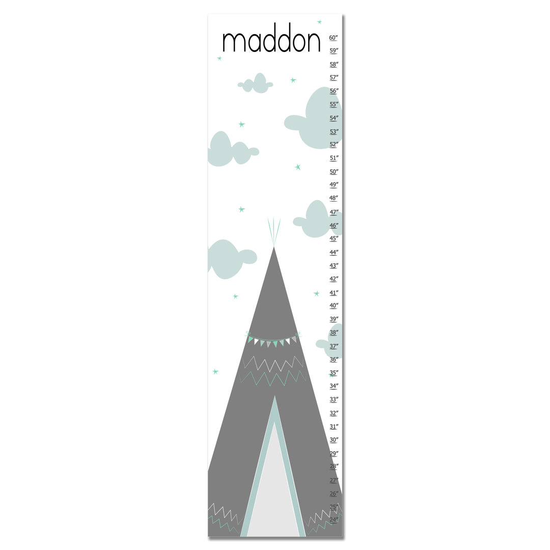 TeePee Personalized Growth Chart Finny and Zook 