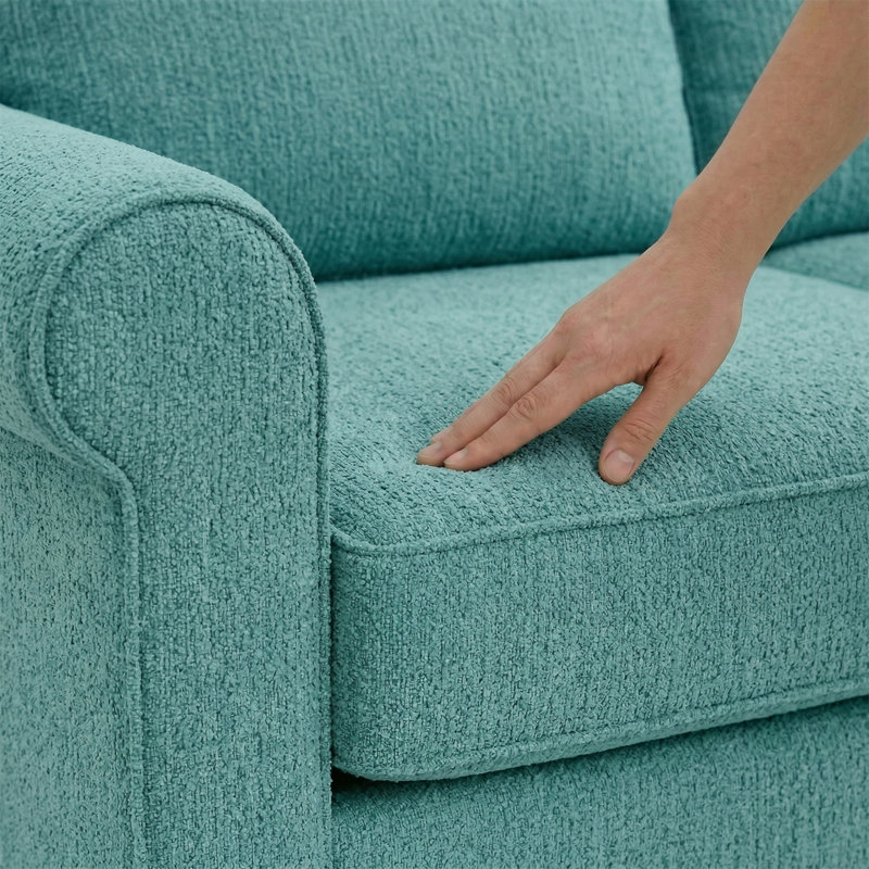 Canapé modulaire Irlanda, Vert, polyester écume de mer