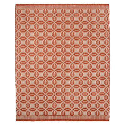 Tapis rouille fait à la main Coralie Lover's