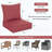 Wynee 24"W X 24"D Outdoor Cushions 6.5'' Deep Seating Cushion Set Indoor and Outdoor Seat / Back Cushion, Only Cushions-1140651268