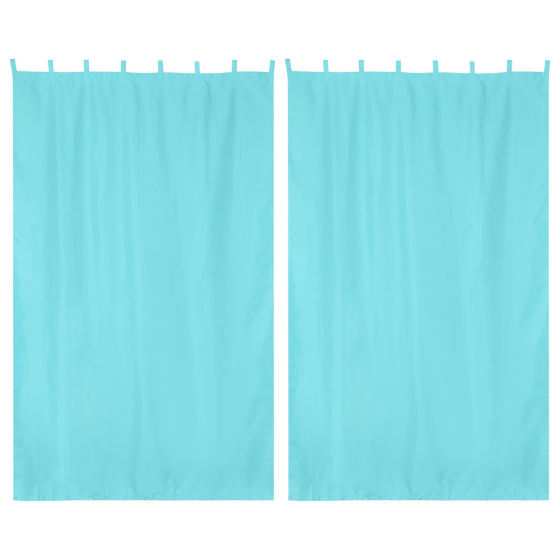 Paire de rideaux occultant Masafumi, L 54 po x L 96 po, Bleu