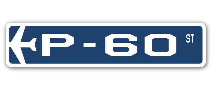Plaque de rue Bowlin P-60 Air Force, H 4 po x l 18 po x P 1 po