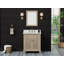 Meuble-lavabo simple 30 po avec plateau en quartz de Carrare blanc Ronnie, pré-assemblé