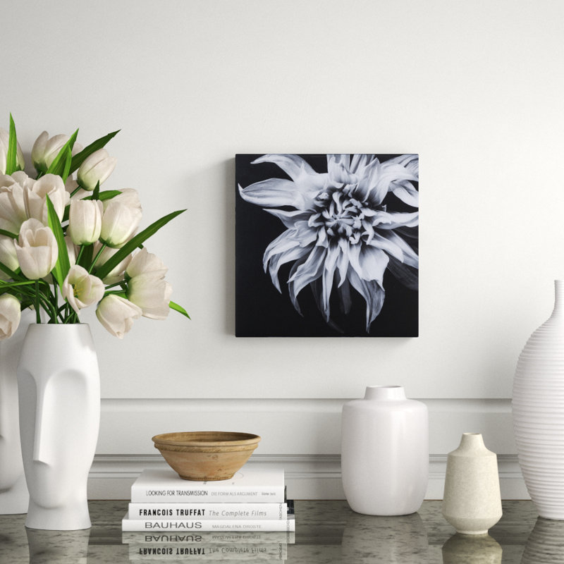Black And White Flower Epoxy F Print