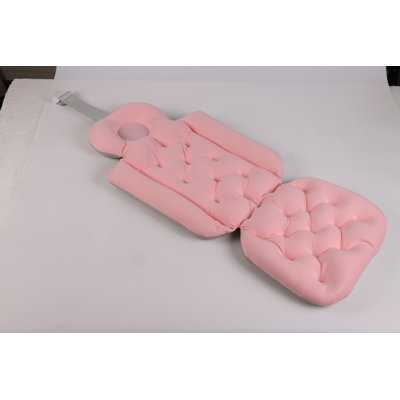 Bath Pillow Full Body For Adult, Bathtub Cushion For Head Neck Shoulder Back Support, Filling Ergonomic Spa Bath Pillows For Luxury Bubble Bath, Pink
