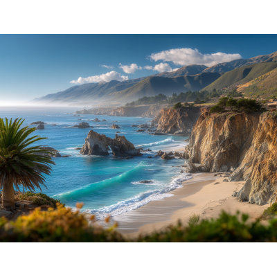 Coastal Rhapsody - Ocean Wave Canvas Wall Art