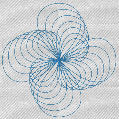 Tapis de zone bleue à motifs