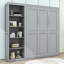 Geva Wood Murphy Bed with Shelves and Slats-631003917-631003916