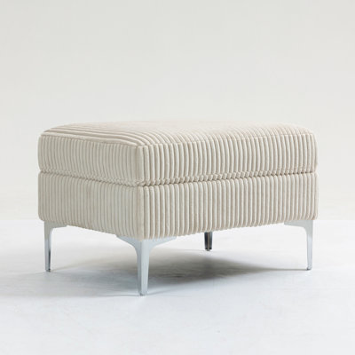 Canapé modulaire modulaire avec repose-pieds carré, repose-pieds avec rangement