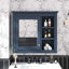 Armoire à pharmacie murale moderne avec miroir et 3 tablettes ouvertes Modern-814221215