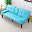 Lit bleu de 67 pouces avec porte-gobelet, pour un style de vie confortable et pratique-1651492206