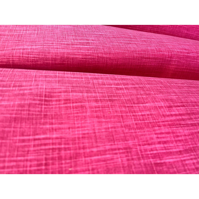 Rideaux en coton rose fuchsia, L 50 po x L 72 po