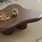 Walnut Solid + Manufactured Wood Free form Coffee Table