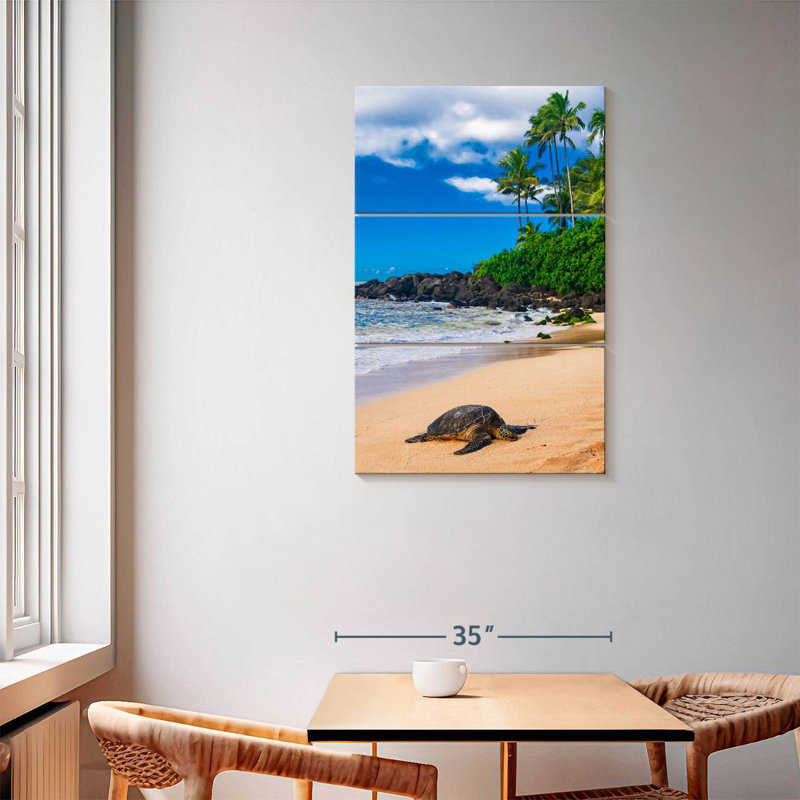 Tortue de mer Brampt Honu, H 57 po x l 36 po