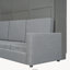 Lit escamotable Queen avec canapé, gris-918307288