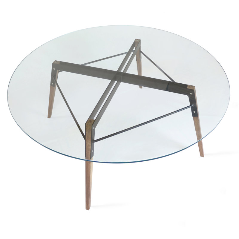 Table basse Ross, Noyer / noir