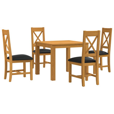 4 -Person Oak Solid Wood Dining Set