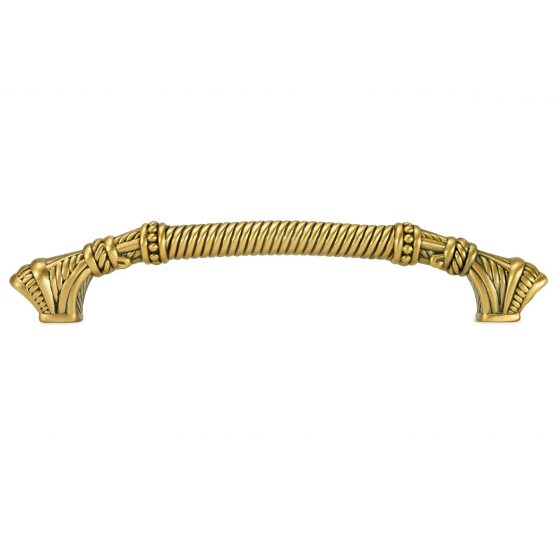 AMERICANA 5" CENTER TO CENTER PULL IN BURNISHED  PLATE, Gold