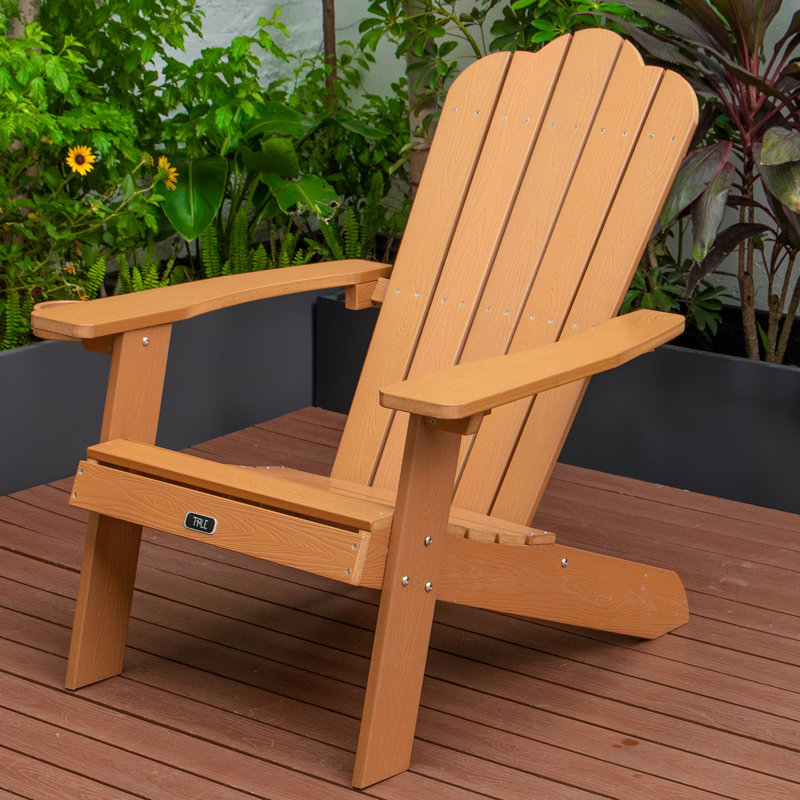 Chaise avec matériau pour une utilisation à long terme - élément de jardin brun