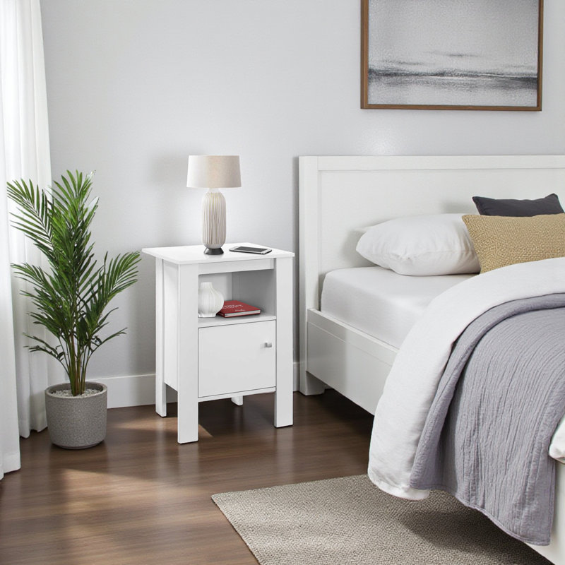 Table de chevet blanche Rachel