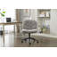 Chaise à pieds croisés avec accoudoirs rabattables, chaises pivotantes confortables avec siège large pour femmes, fauteuil de coiffeuse à maquillage réglable pour appartement, maison, bureau