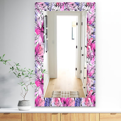 Miroir mural 22 fleurs