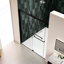 Porte de douche de dérivation en verre trempé 5/16 po - Noir mat coulissant, fonction de fuite, quincaillerie en acier inoxydable, matériaux à double finition 6074-117060960