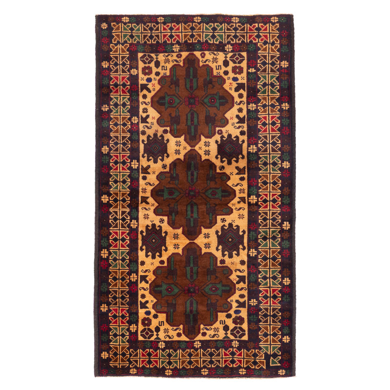 Teimani Beige Rug 3'7" x 6'5"