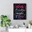 Art inspirant, citation inspirante, art mural-134986906