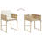  Garden Dining Set Beige PE Rattan 8-Seater, Cube Design Foldable-1432580156-1432580158