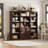 70" Tall Bookshelves And Bookcases With Doors Large Bookshelf With Drawers, Farmhouse Bookcase With Storage Cabinet, Standing Display Storage Bookshelf For Home Office,-811312362