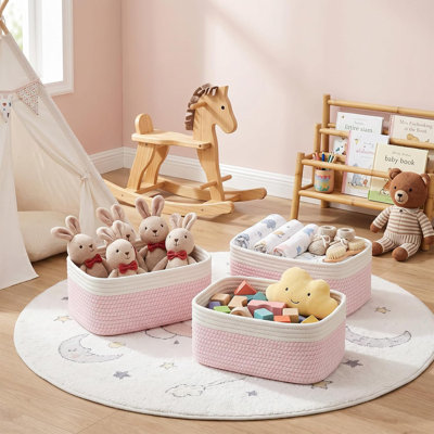 Bungalow Rose Fabric Storage Tub & Tote