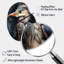Graceful Heron Waterbird III - Pear Shape Large Blue Wall Clock - Unique Shape-105483782