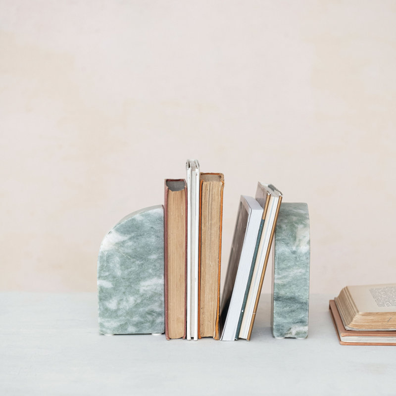 Half Arch Marble Bookends