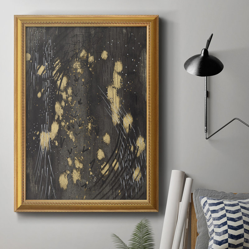 Cosmic Footprints - Peinture sur toile encadrée, L 24 po x H 36 po