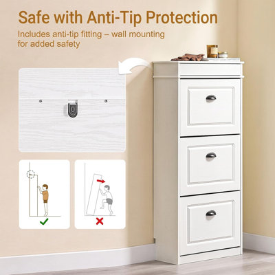 Moriah 12 Pair Shoe Storage Cabinet