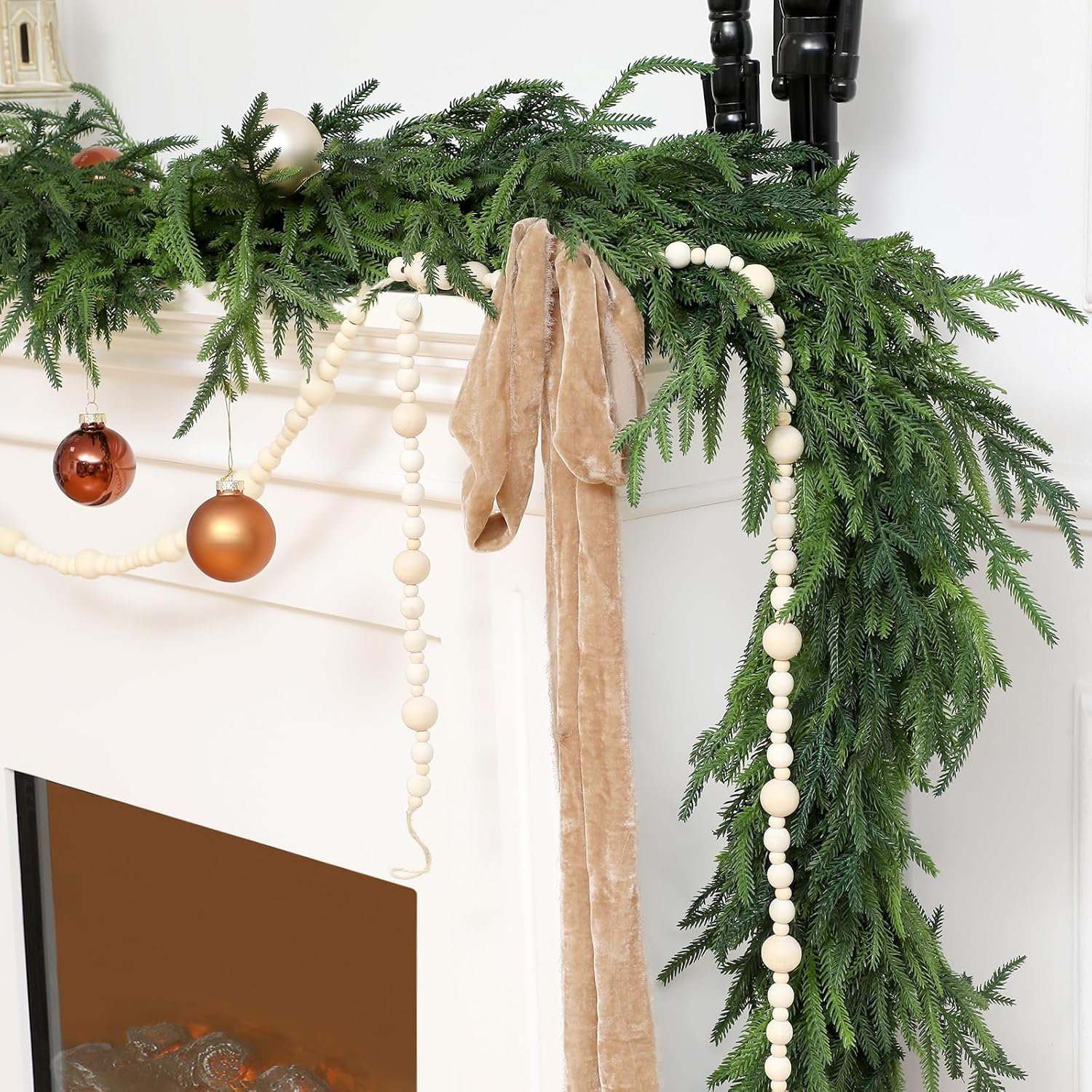10" Norfolk Pine Christmas Garland