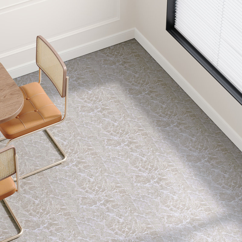 30Pcs Self-adhesive PVC Flooring Tiles Set, Grey
