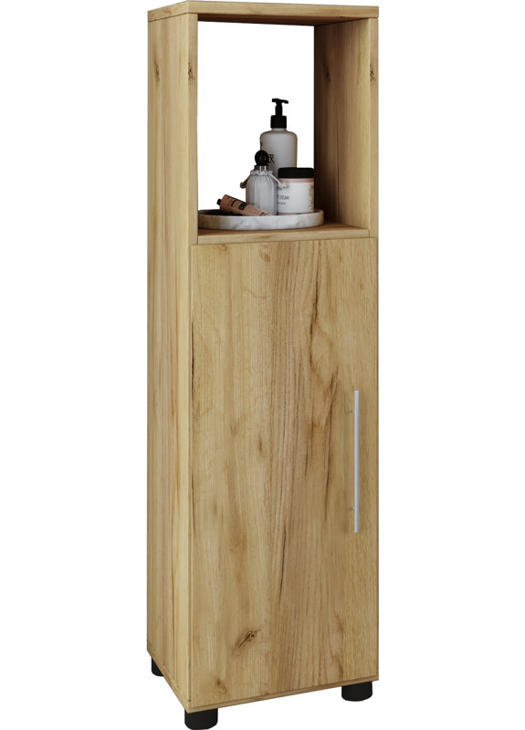 Aubrianah Bathroom Cabinet, Honey oak