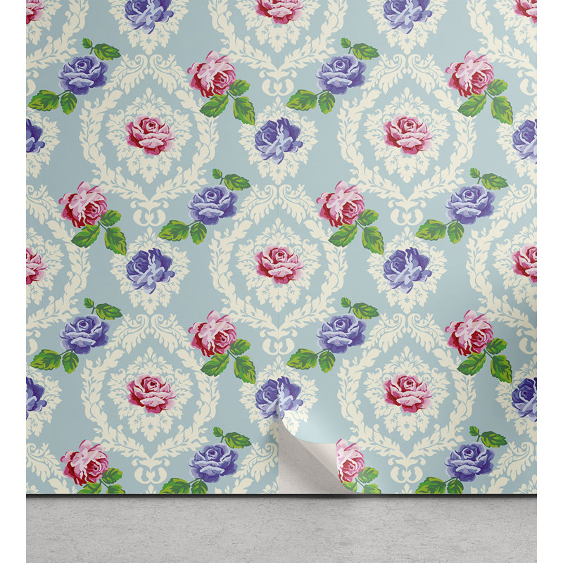 Rouleau de papier peint adhésif Iline, L 13 po x L 100 po
