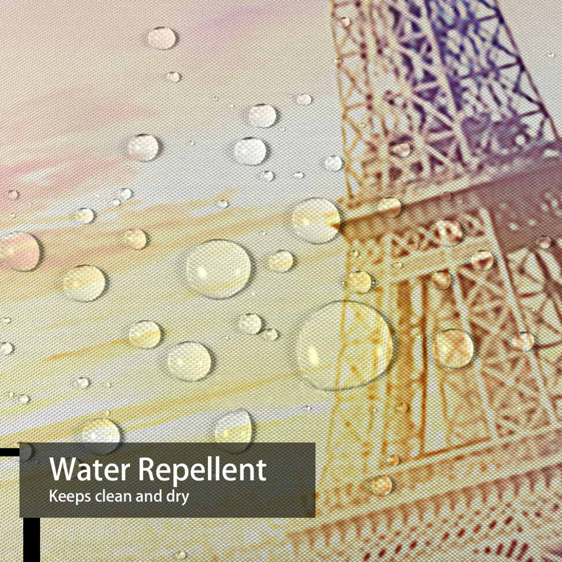 Rideau de douche Paris avec tour Eiffel, L 72 po x l 84 po